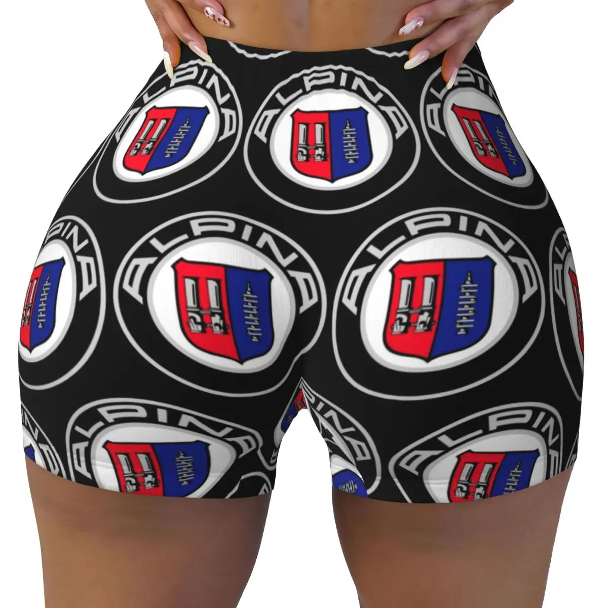 

Пользовательские Alpina - классические автомобильные шорты для йоги, женские шорты для тренировок в тренажерном зале, спортивные шорты для волейбола, байкерские шорты