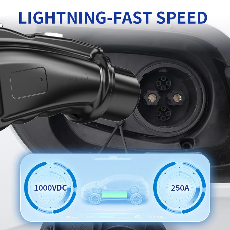 CCS2 to CHAdeMO DC Fast EV Charging Adapter 1000V 250A for Japanese Car
