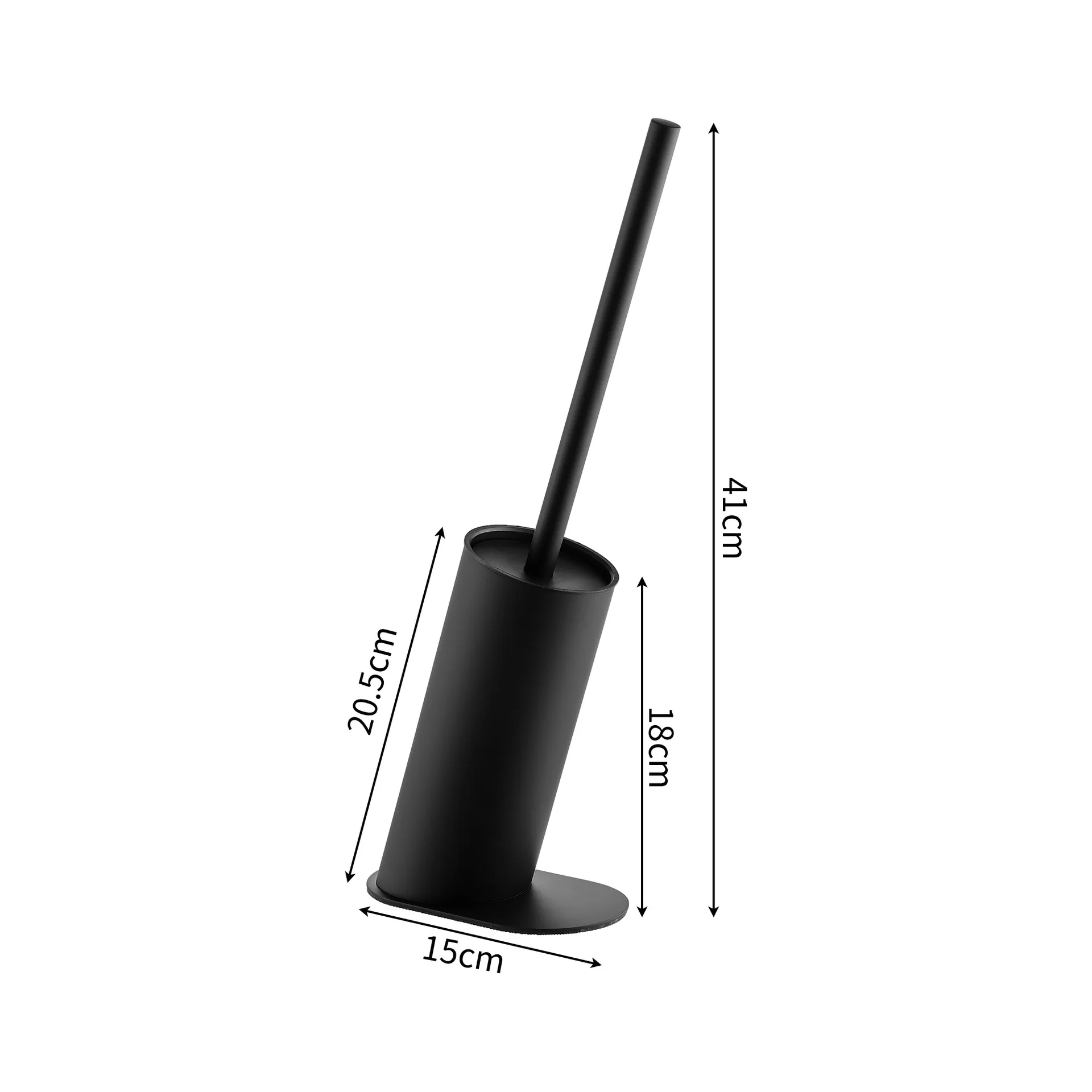 

Bevel Circular type Stainless Steel Toilet Brush Black Bathroom Cleaning Brush Holder with Toilet Brush cleaning brush holder