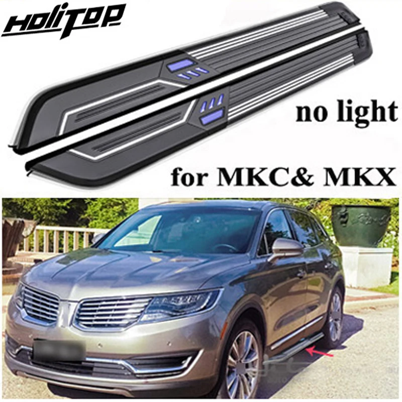 luxurious foot board/side bar side step running board for LINCOLN MKC MKX/Nautilus,with LED light, newest design