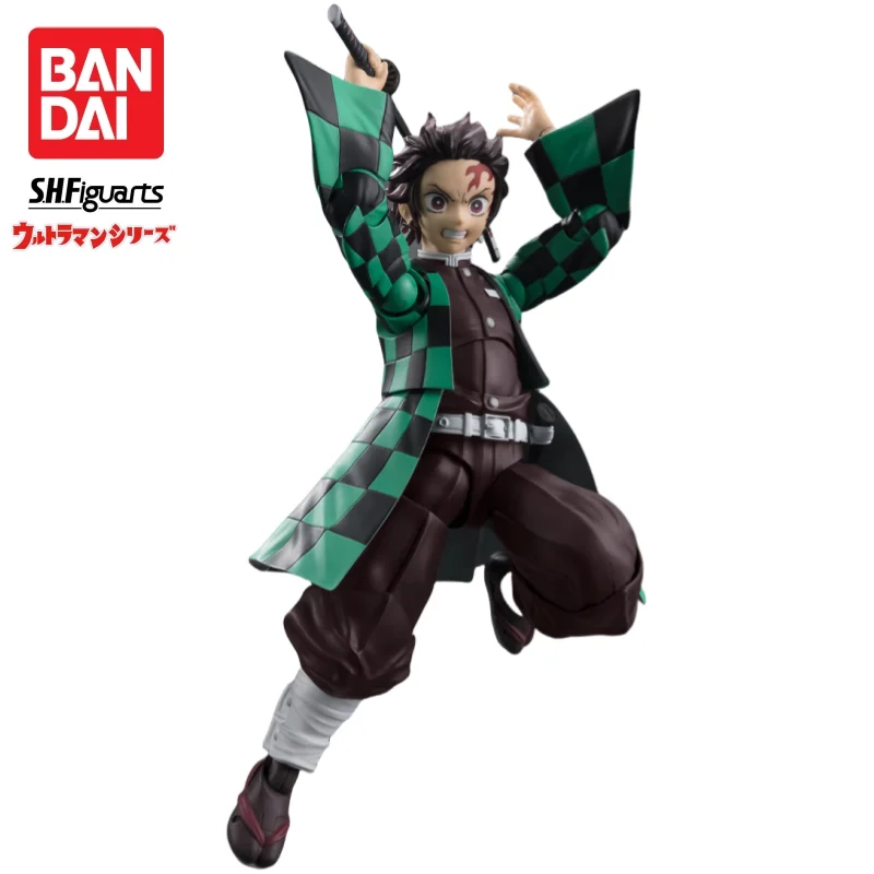 在庫ありオリジナルバンダイオリジナル鬼滅の刃竈門炭治郎 S.H.Figuarts アクションフィギュアモデルおもちゃ装飾収集ギフト