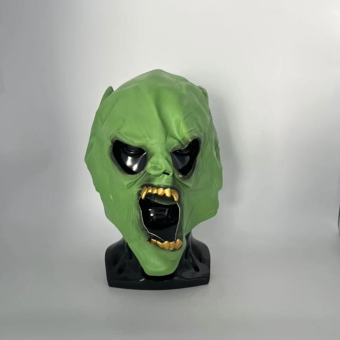 Goblin Mask Movie Fancy Dress Props Halloween Cosplay Party Costume Props Green Latex Birthday Gift