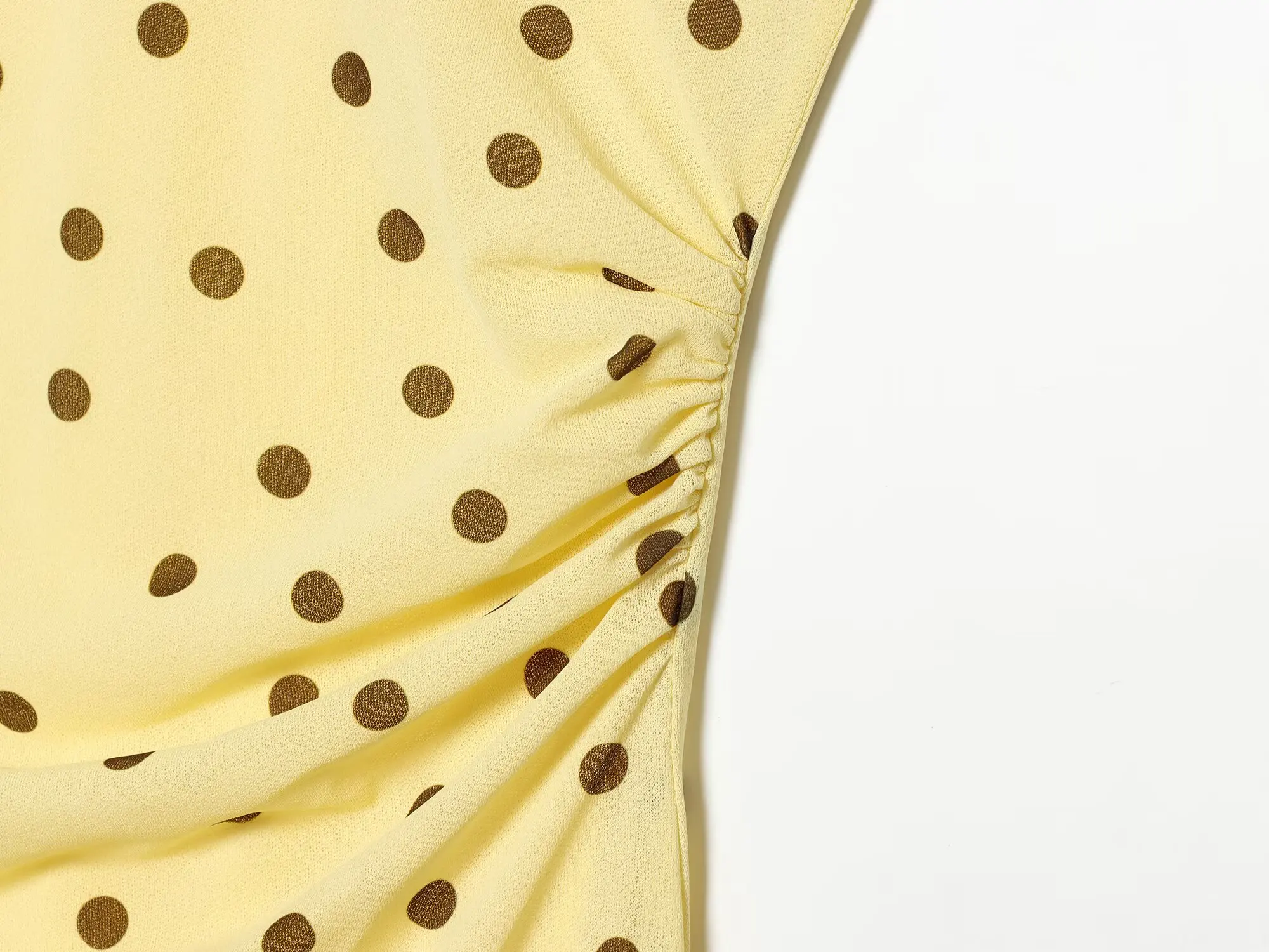 HH Minimalistisches Elegantes Polka-Dot Maxikleid für Damen Sommer Ärmelloses Tailliertes Langes Kleid Smart Casual Büro-Outfit – Detail 6