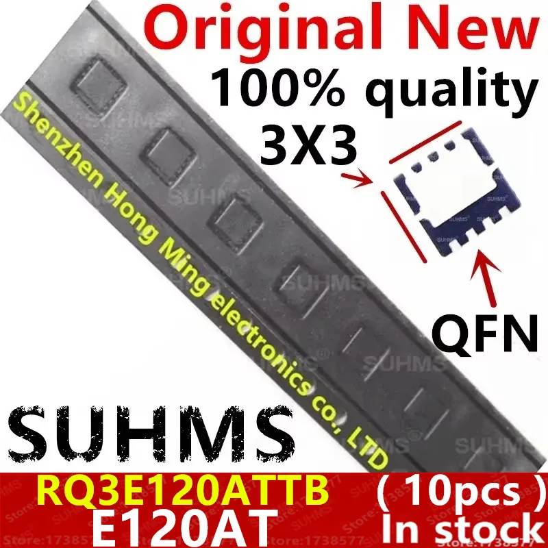 (10 قطع) 100% جديد RQ3E120ATTB RQ3E120AT E120AT QFN-8