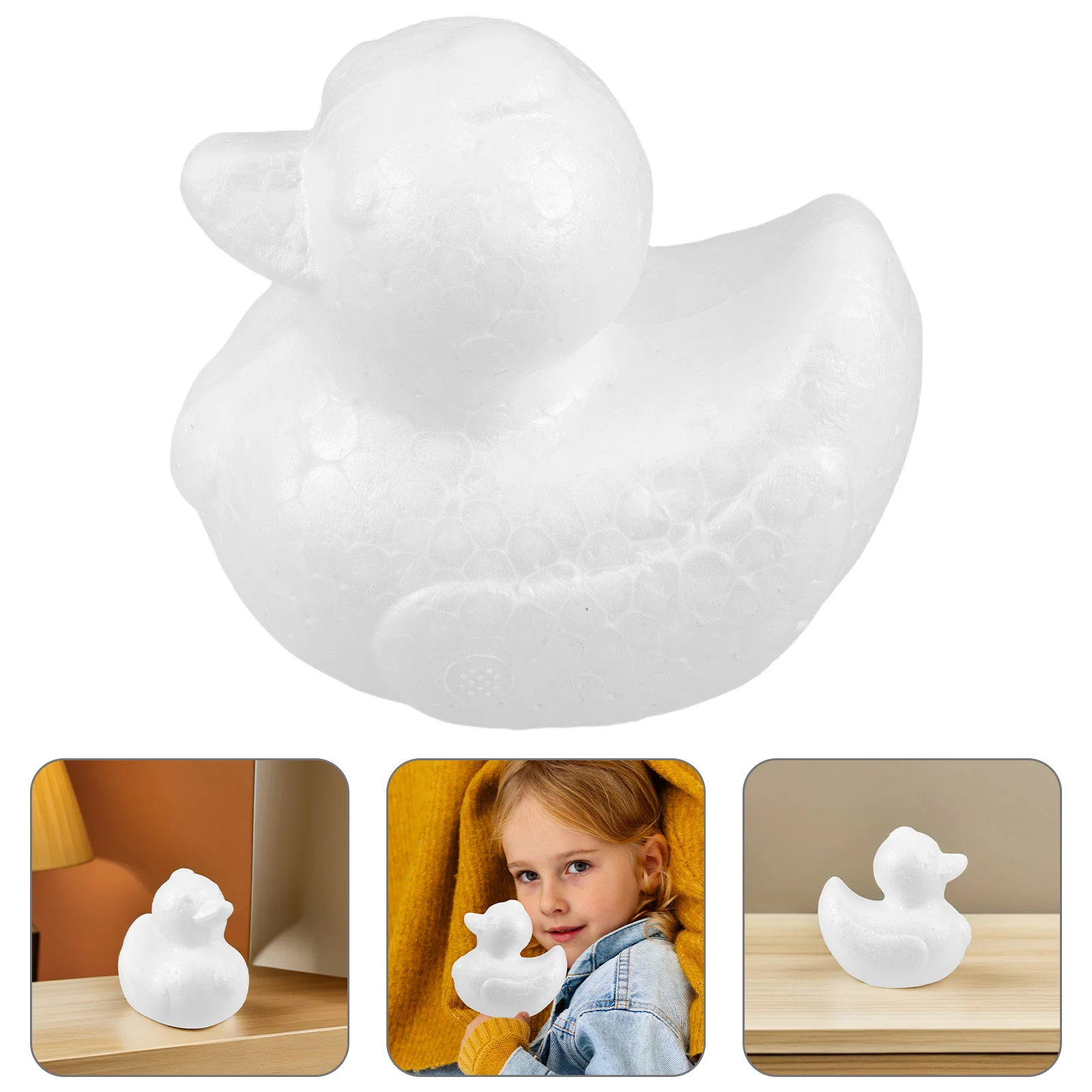 5 Stück Schaumstoffenten, 9,5 cm, Polystyrol, schwimmfähig, leicht, Badezimmerdekoration, DIY-Bastelarbeiten, Ostern, Partygeschenke, Babyparty-Spielzeug