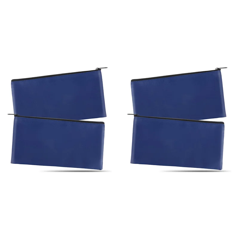 

НОВЫЕ-4 шт. мешки для денег с застежкой-молнией, банковские депозитные денежные сумки, органайзер, кошелек для проверки, дорожный мешочек для денег для монет, купюр, косметика