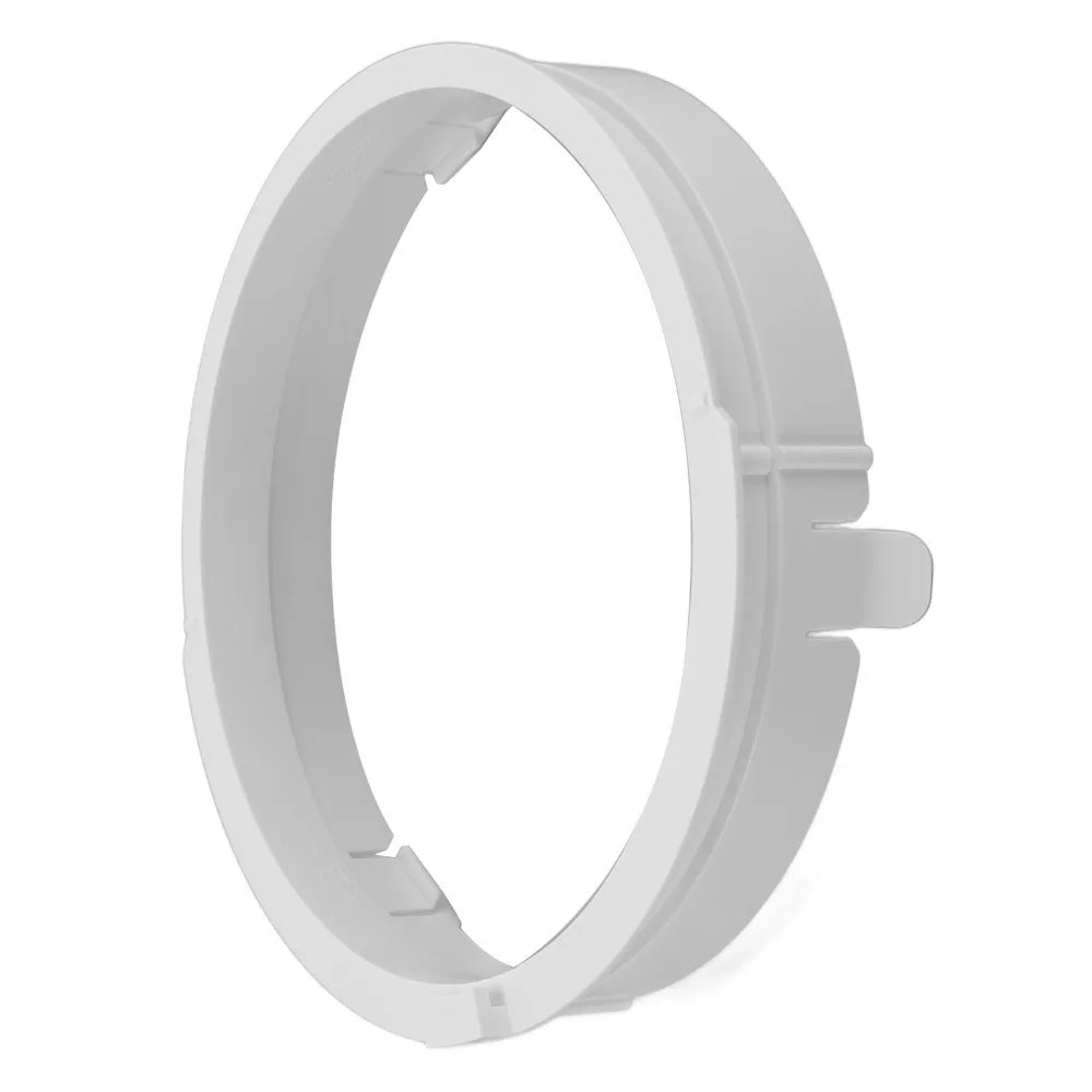 Easy Install ABS Exhaust Duct Interface Adjustable White Tube Connector Seamless Round Hose Connector Adapter Air Outlet