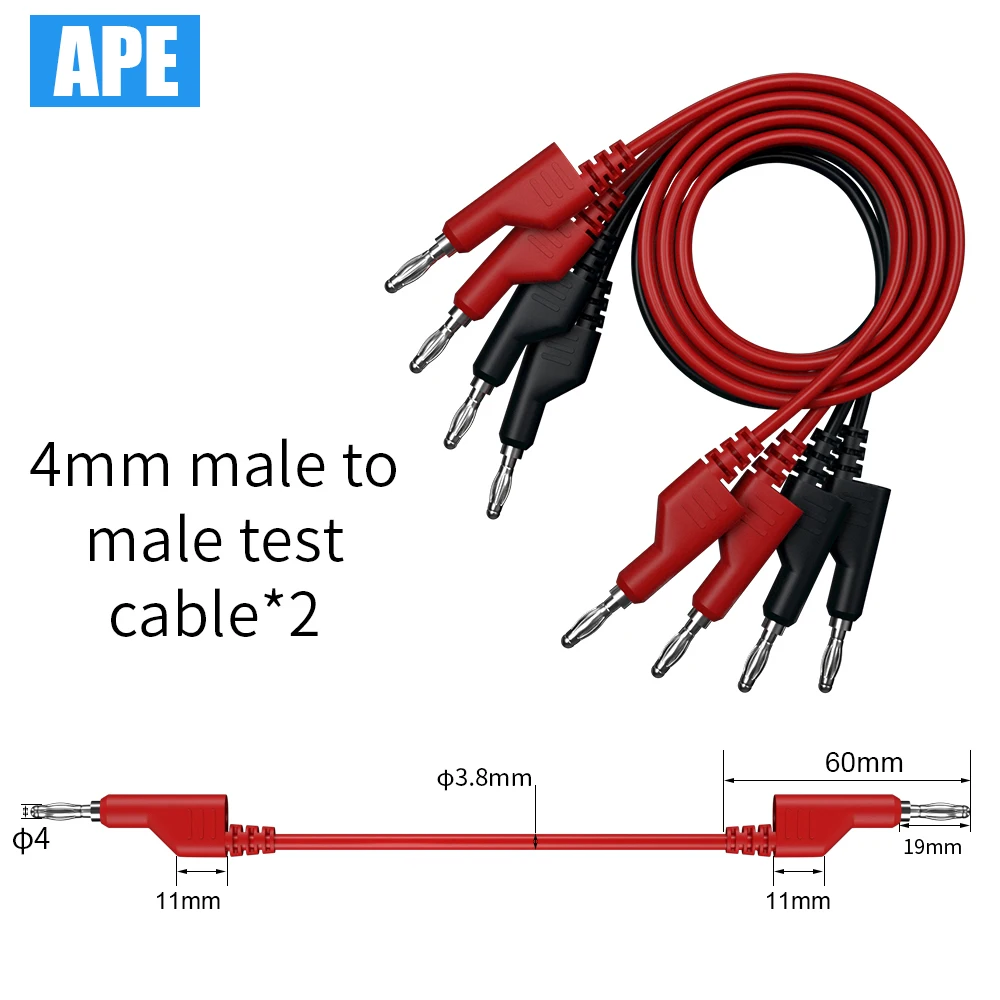 15pcs Electrical Multimeter Test Kit with LED test light with Test Probes with Alligator Clips with Male to male test cables