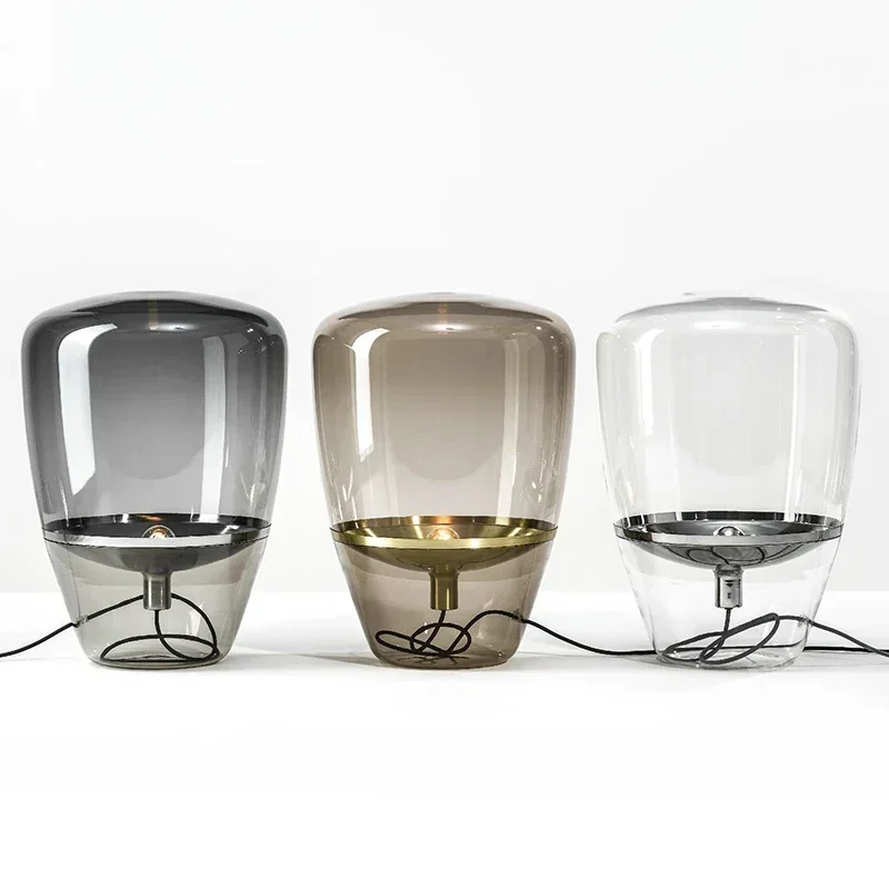 Czech Designer Glass Table Lamp Creative Unique Mid Century Modern Lamp Living Room Home Decor Bedroom Bedside Table Lamps