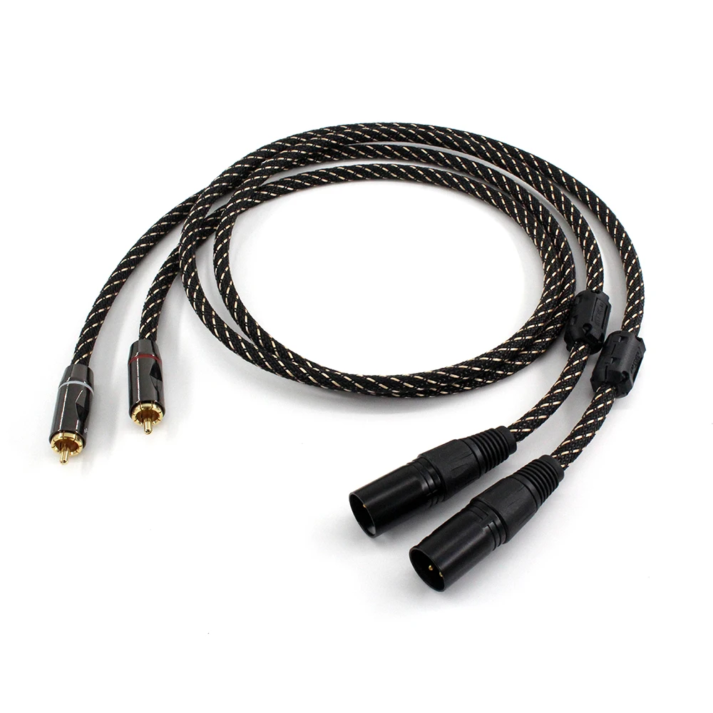 2Pcs/Pair HiFi RCA To XLR CANARE AUDIO Cable HIFI Audio Cable For Amplifier DAC TV / 0.5M- 5M NO1063