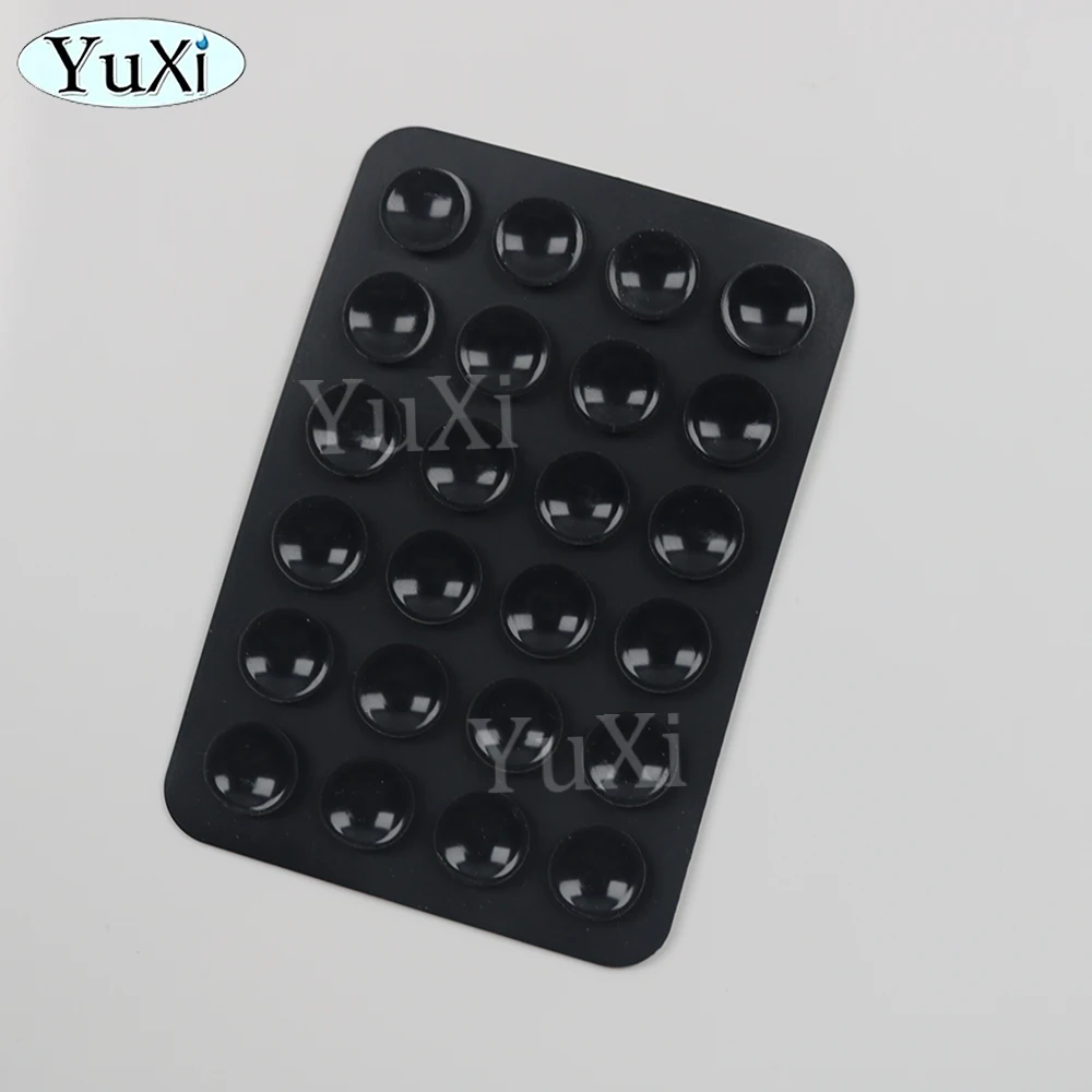 5Pcs Silikon Saug Telefon Halter Multifunktionale Saugnapf Matte Wand Stehen Anti-Slip Einseitige Fall Montieren Zurück Aufkleber