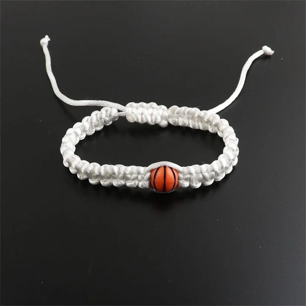 Creative Soccer Baseball Volleyball Charms Bracelets Women Men Adjustable Braided Rope Bracelet Sport Souvenir Bangle Jewelry