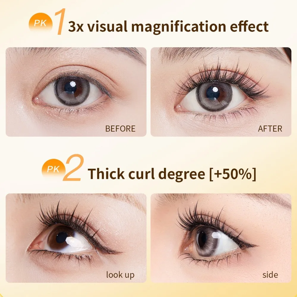 Cils individuels segmentés grande capacité tournesol camélia L Curl faux cils longue durée 6-14mm Extensions de cils