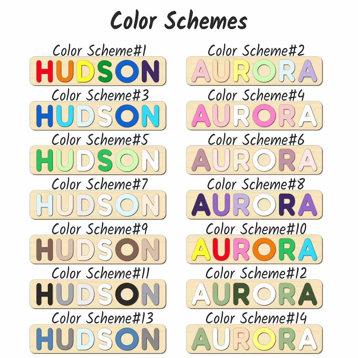 Personalizowane puzzle z imieniem, zabawki dla malucha, baby shower, prezent dla noworodka, puzzle z imieniem z kołkami, prezent na pierwsze urodziny, baby shower