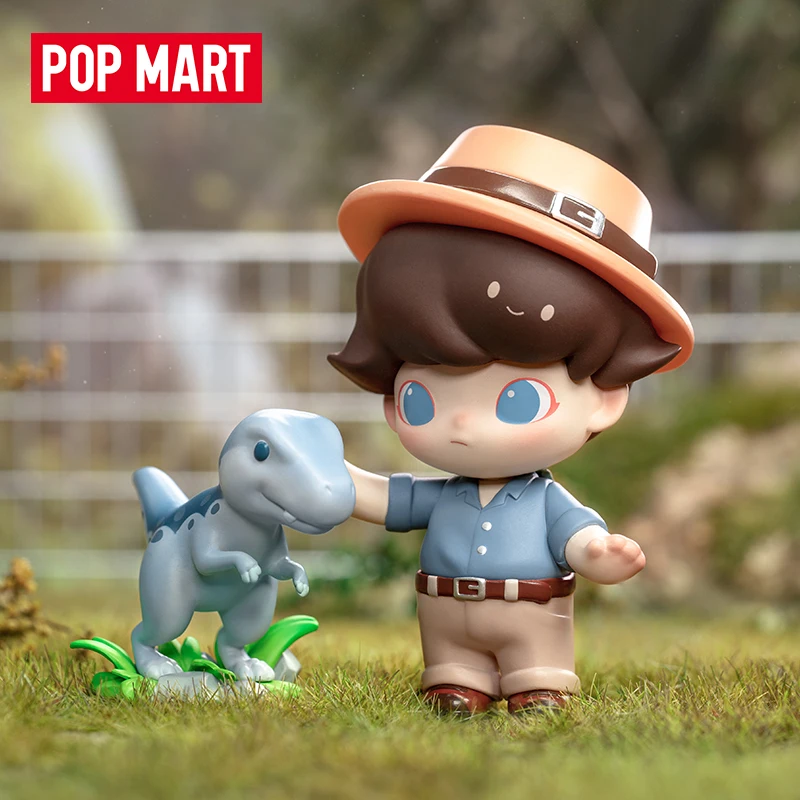 POP MART Dimoo Jurassic World Series Anime Action Figure Guess Bag Ornament Figurines Home Decor Desktop Dolls Model Girls Gift