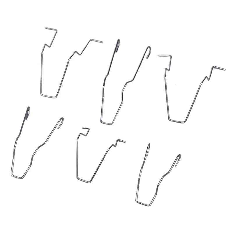 Hot Sale 6Pcs Metal Headlight Bulb Spring Clips For H1 H3 H4 H7 Car Headlamp Light Bulb Retainer Spring Clips Buckles