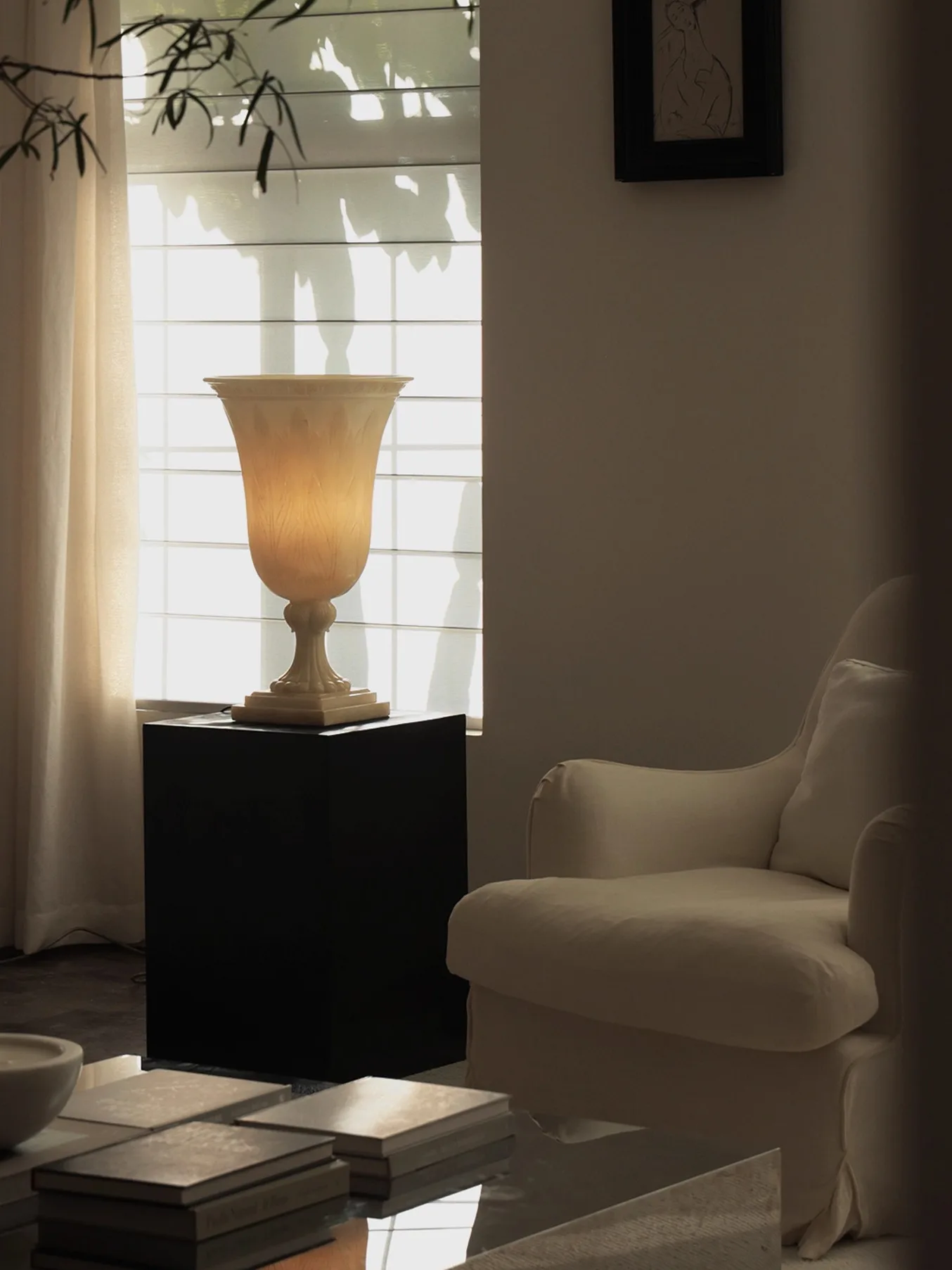 

High-end B & B Superior atmosphere French living room wabi-sabi bedside lamp