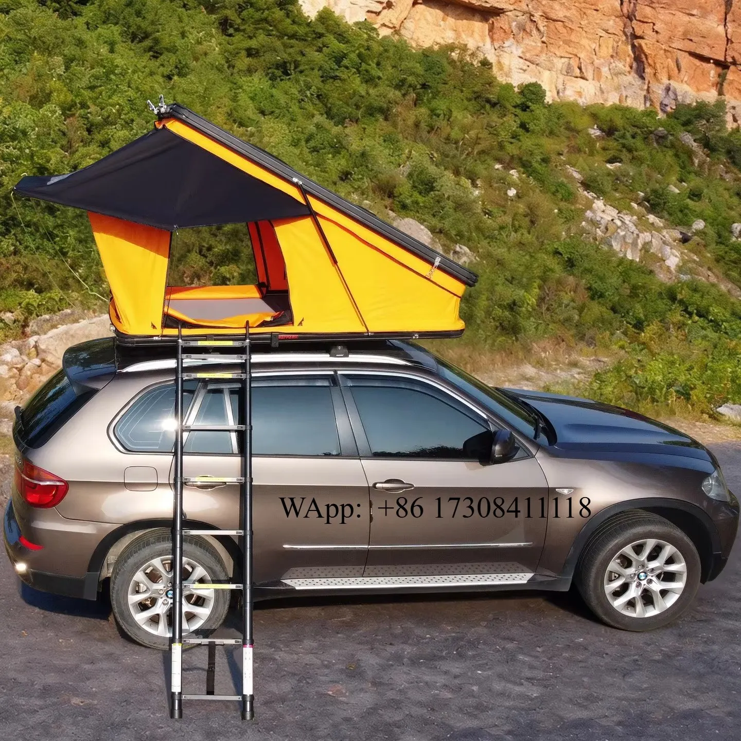 

Wholesale 4*4 RTT Aluminum Alloy Car Roof Tent - Hydraulic Triangle Elevated Design for Family Camping Camper Van