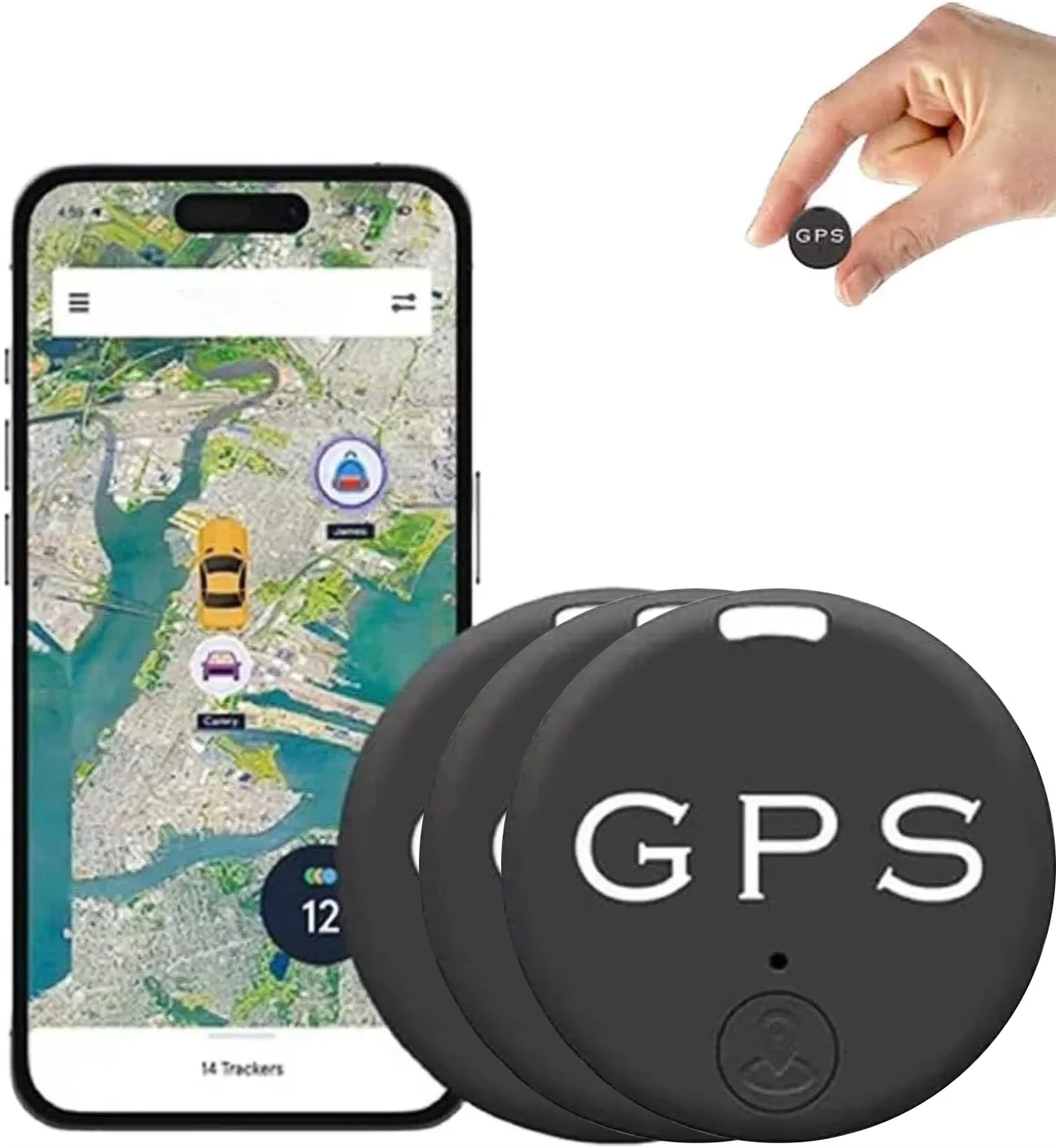 Auto Voertuig Tracking Anti-verloren Locator Mini GPS Tracker voor Voertuigen Locator Tracker voor Tracking Systeem Bluetooth