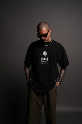 Imagen 2 del producto Camiseta de calavera para hombre, camiseta gótica negra Harajuku para gimnasio, ropa de calle de verano para niños y niñas, camisetas holgadas Vintage de marca compartida