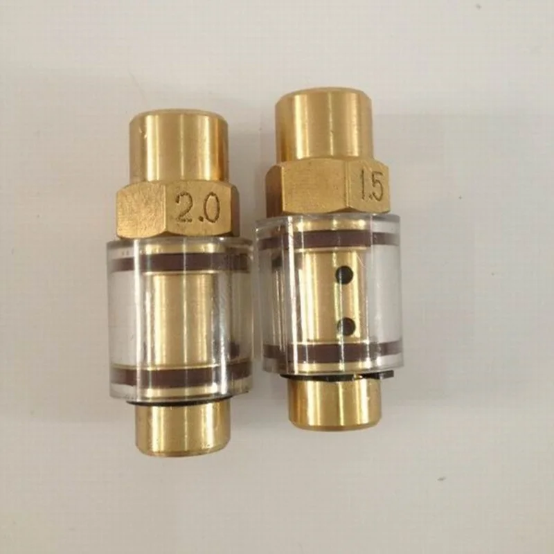 Screw air compressor accessories all copper transparent visible oil return one-way valve oil return sight glass