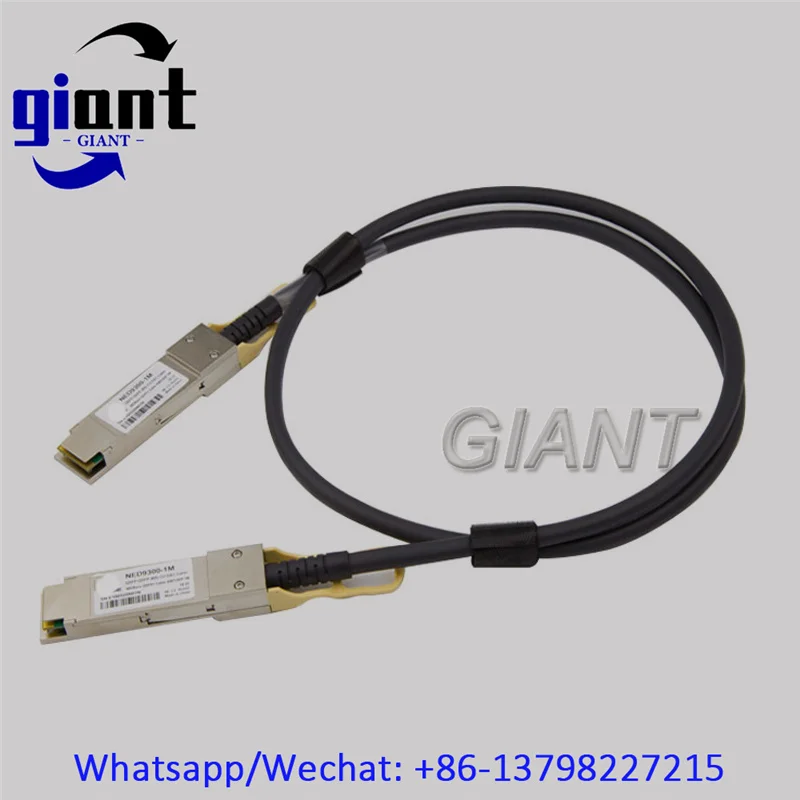 2pcs/Lot! 40G QSFP+ DAC Cable, 40G QSFP-QSFP-1M 30AWG Passive Twinax PVC Jacket DAC Direct Attach Copper Cable