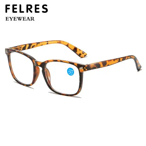 Imagen 2 del producto Gafas de lectura cuadradas de diseñador para hombres y mujeres, gafas de presbicia terminadas con bisagra de resorte, lectores de alta dioptrías + 4,5 5,5 6,5 7,0 8,0