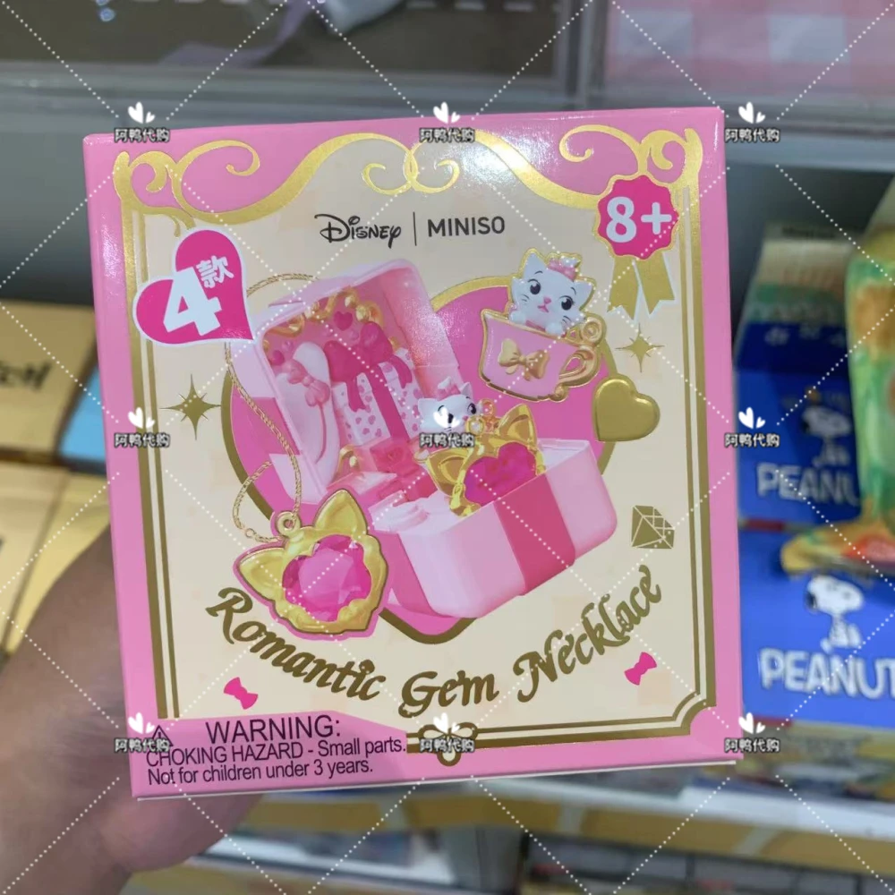 Caja ciega de la serie de gemas románticas de la colección auténtica de Disney, caja sorpresa, figura de exhibición, juguete para niña, muñeca coleccionable de moda, regalo