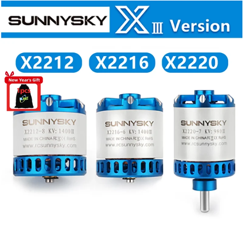 SUNNYSKY X2212-III X2216-III X2220-III 880KV 950KV 980KV 1100KV 1150KV 1250KV 1400KV 2200KV Motor for RC FPV Drones Parts