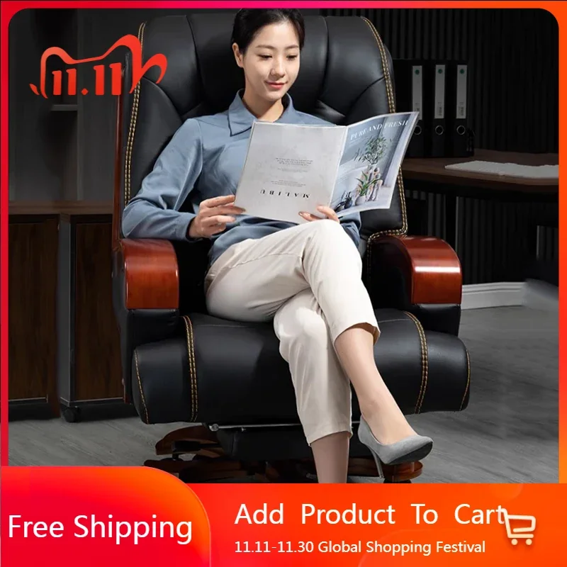 

Executive Nordic Office Chair Comfortable Designer Lazy Leather Office Chair Recliner Reading Sillas De Oficina Home Furniture