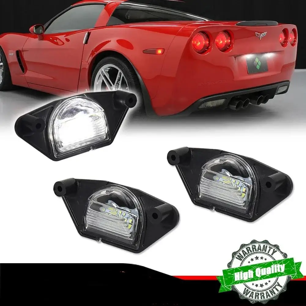 Car LED License Plate Lights For Chevrolet Corvette C4 C5 C6 Impala S10 SSR For Pontiac Fiero Firebird For GMC C1500 C2500 C3500
