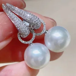 Elegant and beautiful imitation pearl earrings, women's holiday party accessories or holiday gifts