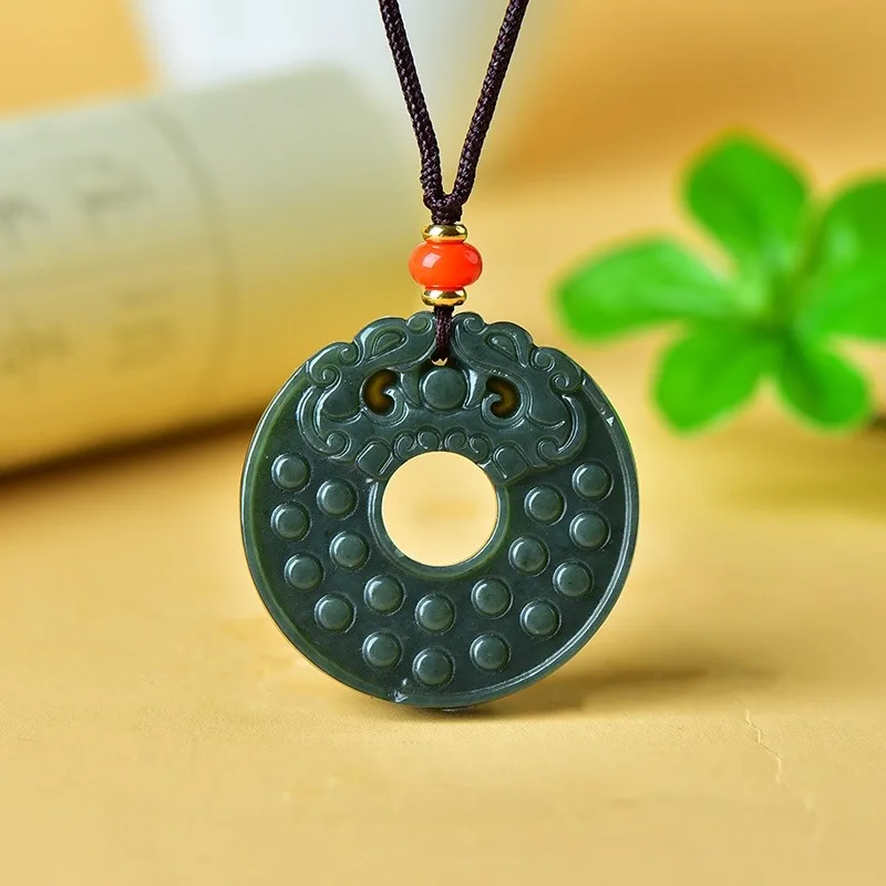 

Natural Exquisite Sapphire Retro Ethnic Style Pendant Necklace