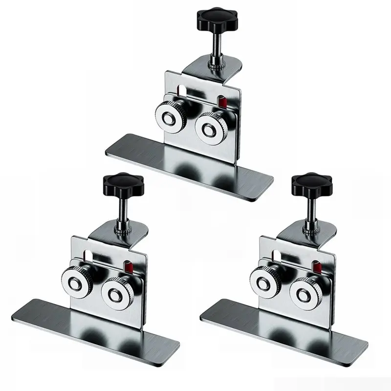 [NEW!A08R】 Cabinet Frame Fixtures Stainless Steel Cabinet Door Installation Tool Portable Household Cabinet Door Mounting Bracke