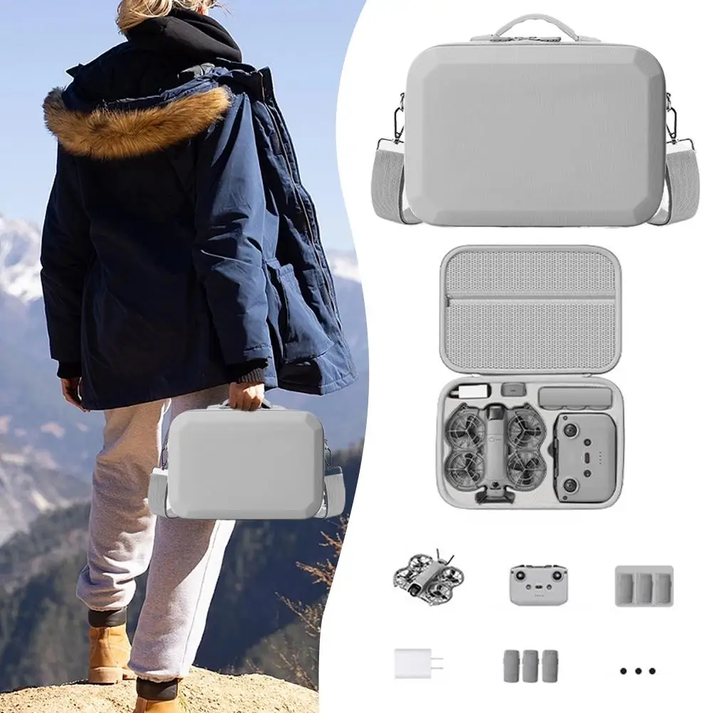 

Портативная сумка-чехол для DJI Neo 2, жесткий кейс из EVA, 1:1, с защитой от падений и пыли, для пульта дистанционного управления дроном и аксессуаров