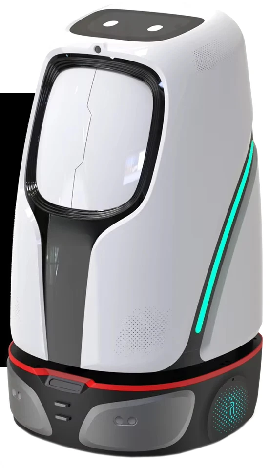Picture 5: Intelligent Hotel Service Robot 50kg Load Autonomous Food Delivery Elevator Calling 6-8h Battery Life LDS Slam+Vslam Navigation