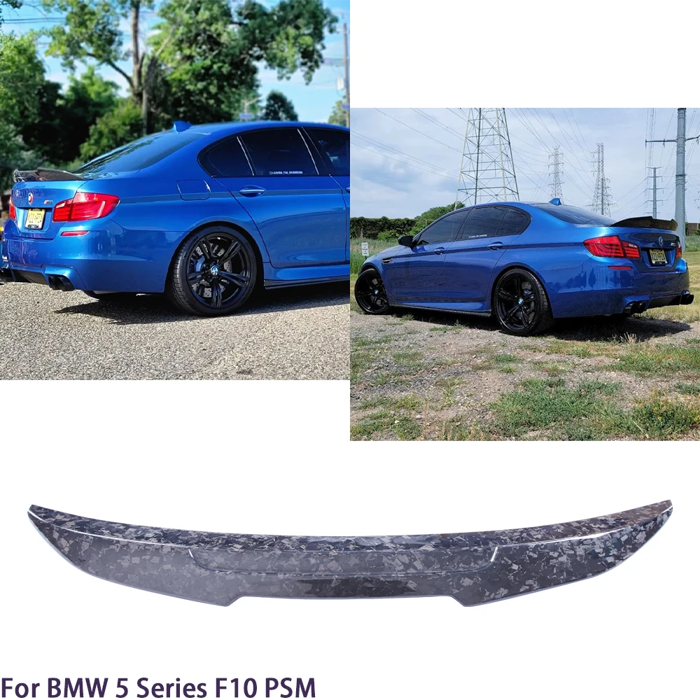 

For BMW 5 Series F10 F18 /F10 M5 Sedan PSM Style Forged Carbon Fiber Rear Spoiler Trunk Wing 2009-2016