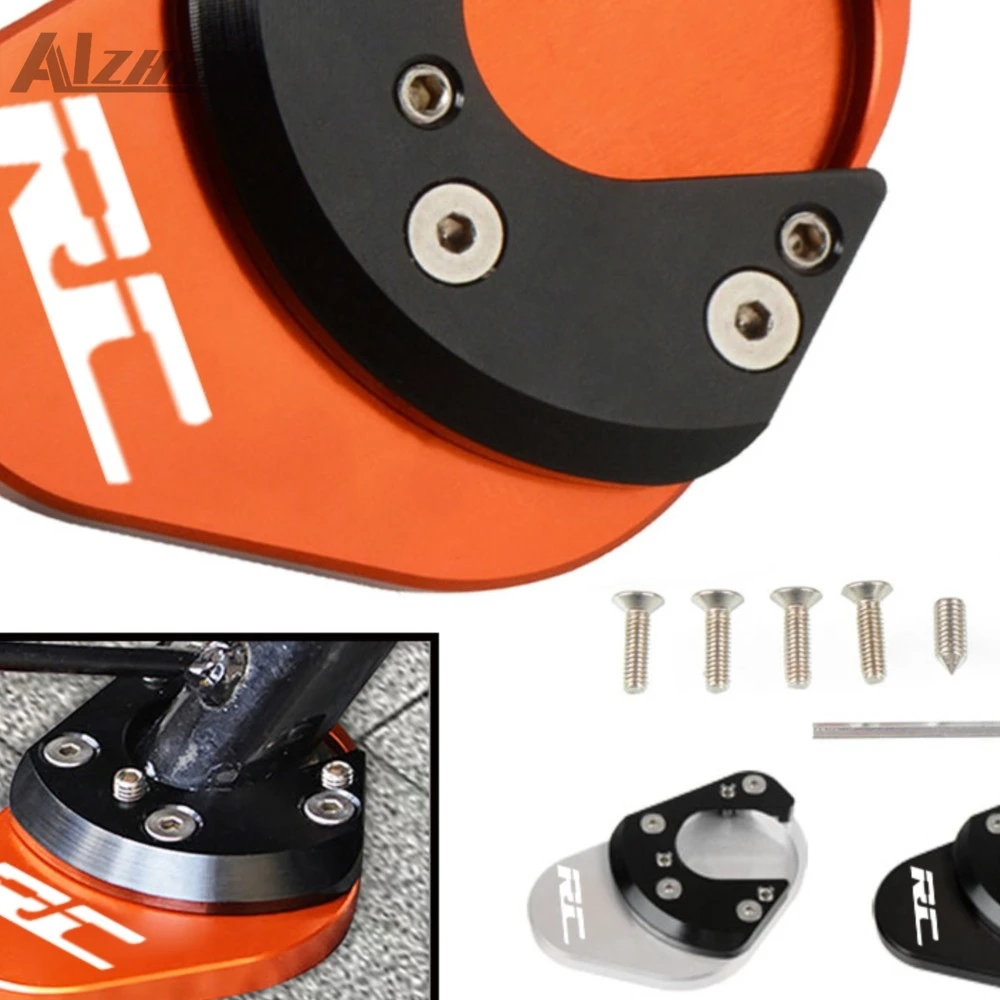 

RC 125/200/390 Motorcycles Accessories For RC125 RC200 RC390 2014-2023 2024 Kickstand Foot Side Stand Extension Support Pad