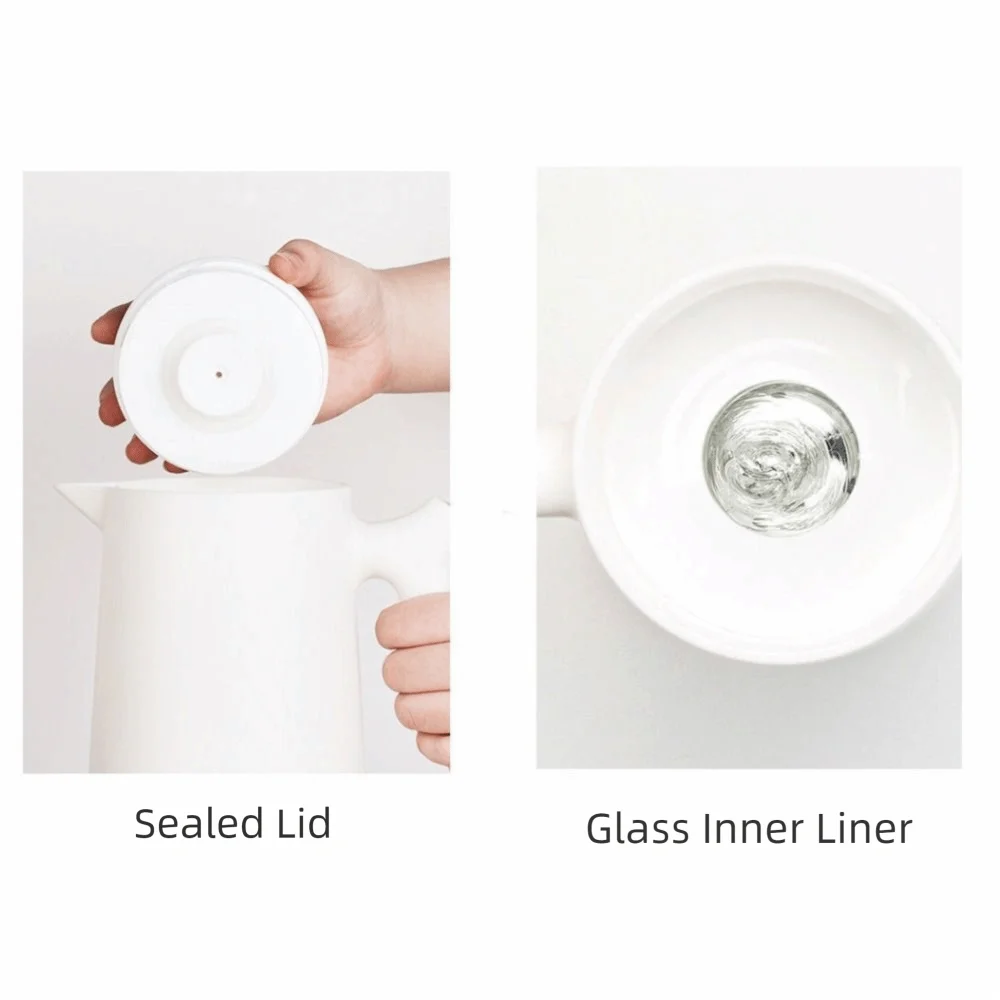 

Практичный стеклянный вкладыш-термос, герметичная термос большой емкости с ручкой, бутылка с горячей водой для дома