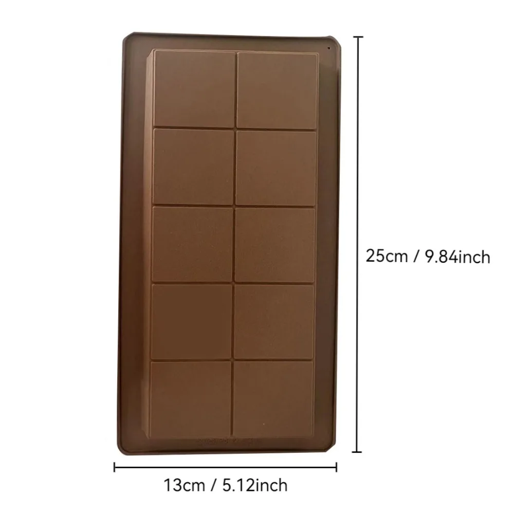 1/2 Stuks Chocolade Bar Mallen Siliconen Afbreken Wax Melt Mold Gemakkelijk Release Rechthoek Duurzaam Non-stick schimmel Energie Zeep Handmad