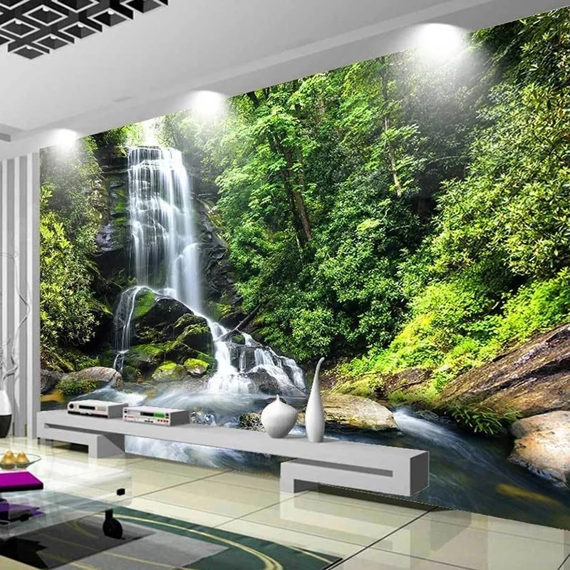 papel-de-parede-3d-personalizado-com-cachoeira-na-floresta-verde-foto-de-paisagem-natural-para-quarto-sala-de-estar-parede-de-fundo-para-tv-restaurante
