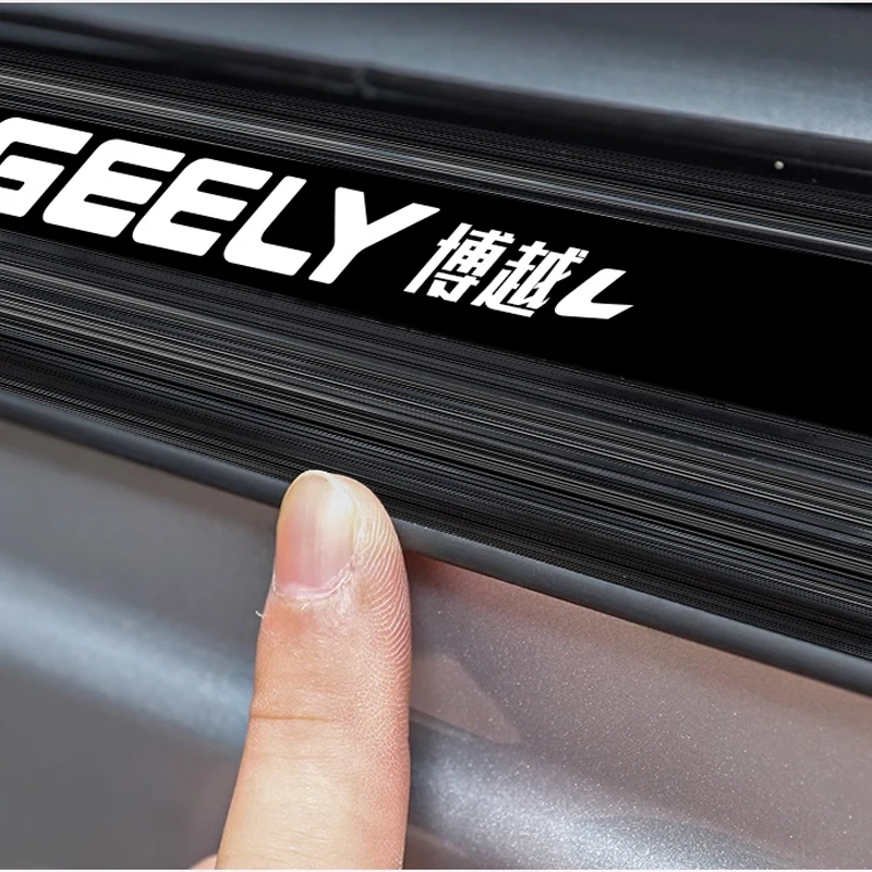 For Geely Boyue L FX11 2024 2023 Car Door Sill Strip Stainless Steel Interior Door Welcome Pedal Decorative Strip Accessories