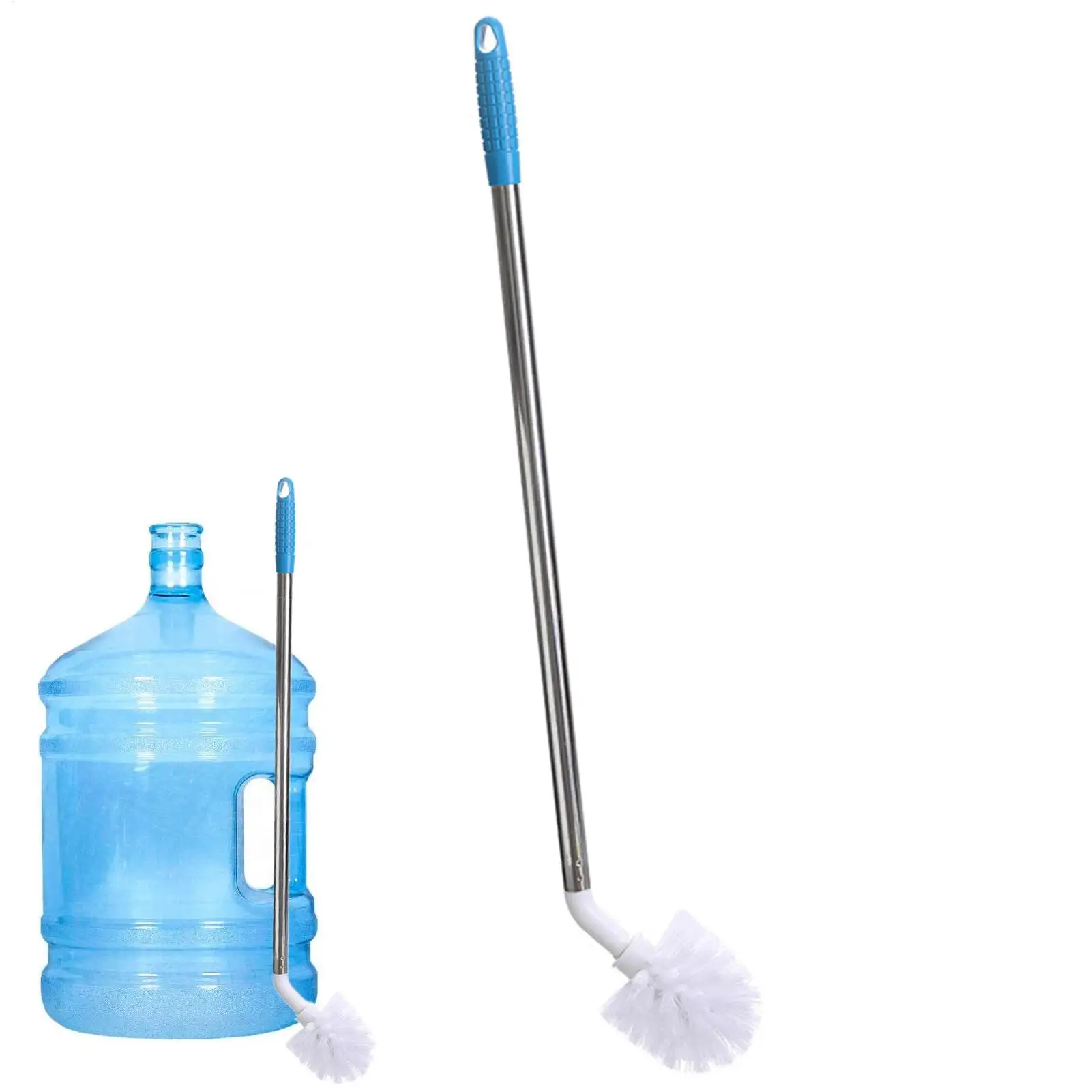 

Long Cleaning Brush For 5 Gallon Water Bottle Nylon Bristles And Stainless Steel Handle Bendable Bottle Cleaning Brushes