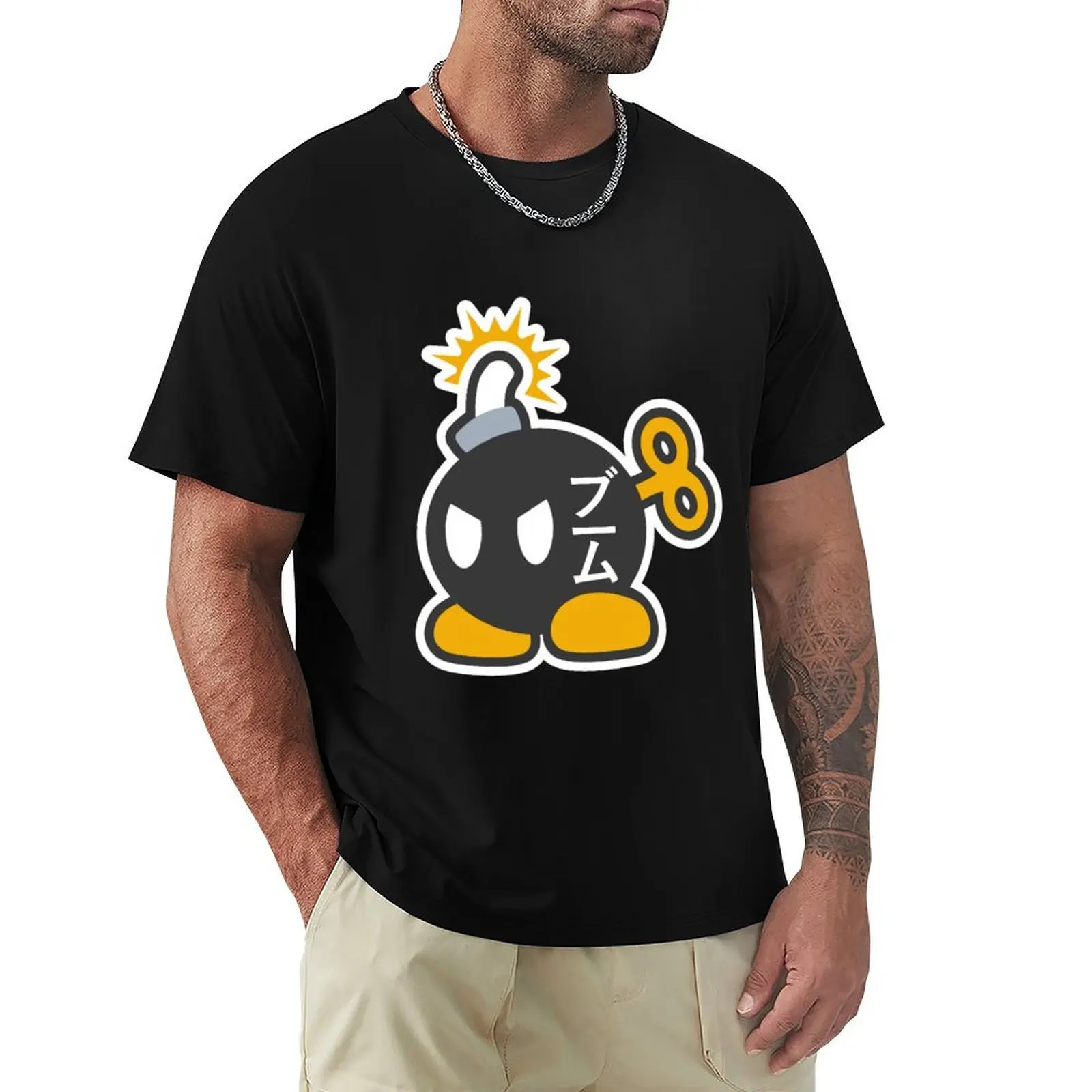 

Bob-omb T-Shirt T-shirts oversize vintage custom shirt mens fashion