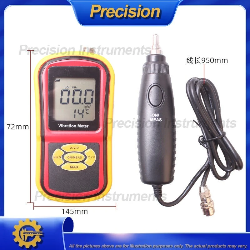 2026 Portable Vibration Tester for Electric Motors Split Digital Type with Magnetic Base GM63B