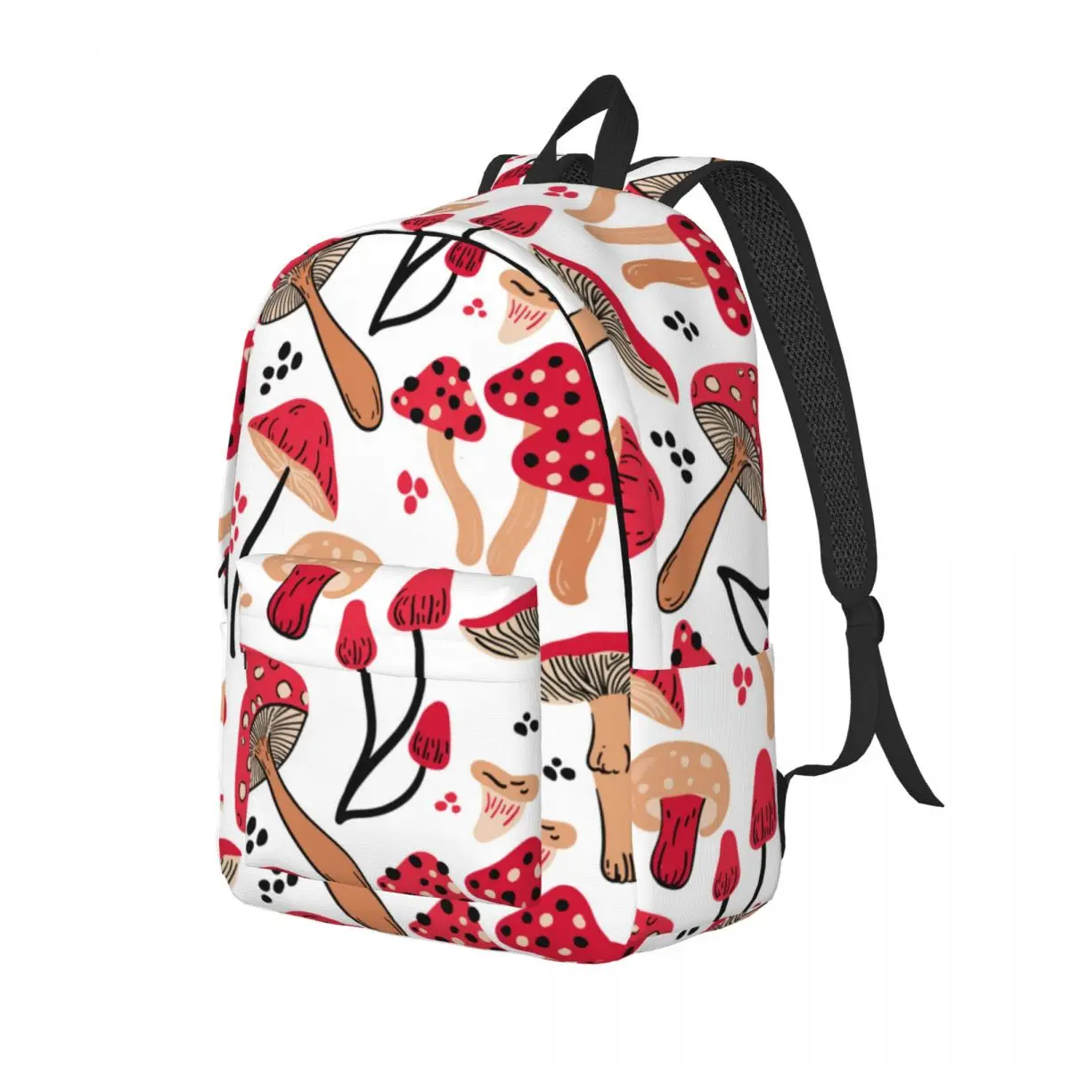 Hand Drawn Mushroom Backpack Unisex Travel Bag Schoolbag Bookbag Mochila