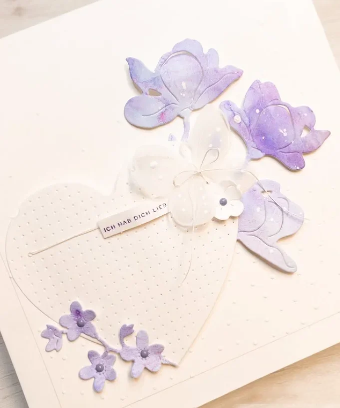 Mmao Craft Metall-Stanzformen, geschnittene Matrizenform, Blumendekoration, Sammelalbum, Papier, Basteln, Messerform, Klingenstanzer, Schablonen