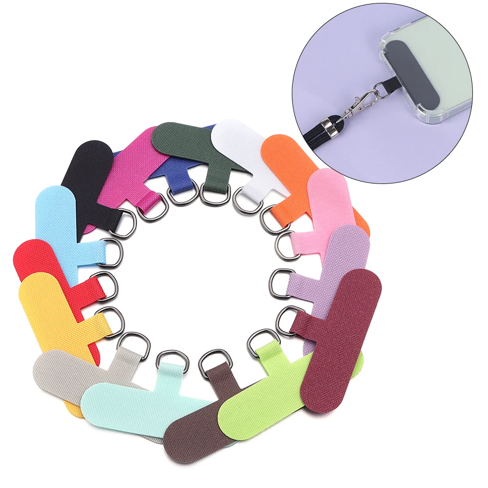 5 Stück Universelle Handy-Umhängekordel mit Anti-Verlust-Nylon-Patch, Abnehmbare Handyhalterung, Schlaufe, Befestigungspad – Detail 2
