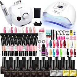 Set di smalti per unghie in Gel Set di smalti per unghie con lampada a LED UV Set di smalti per Gel semipermanenti Kit di strumenti per Nail Art professionale Set di Manicure