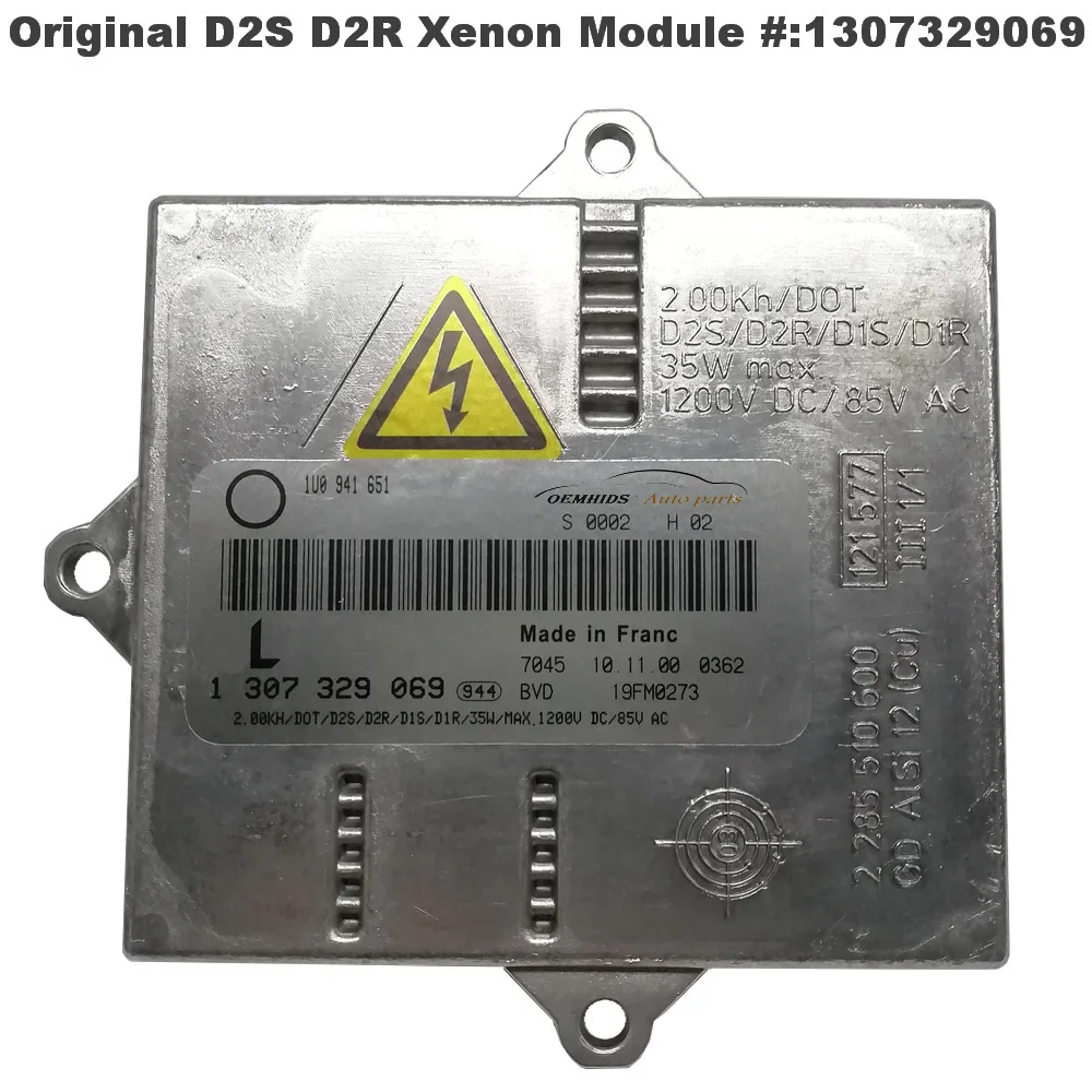 Original 1U0941651 D2S D2R Xenon Headlight Ballast For 20-04 Octavia I RS HID Control Drive Computer Module 19FM0273 1307329069